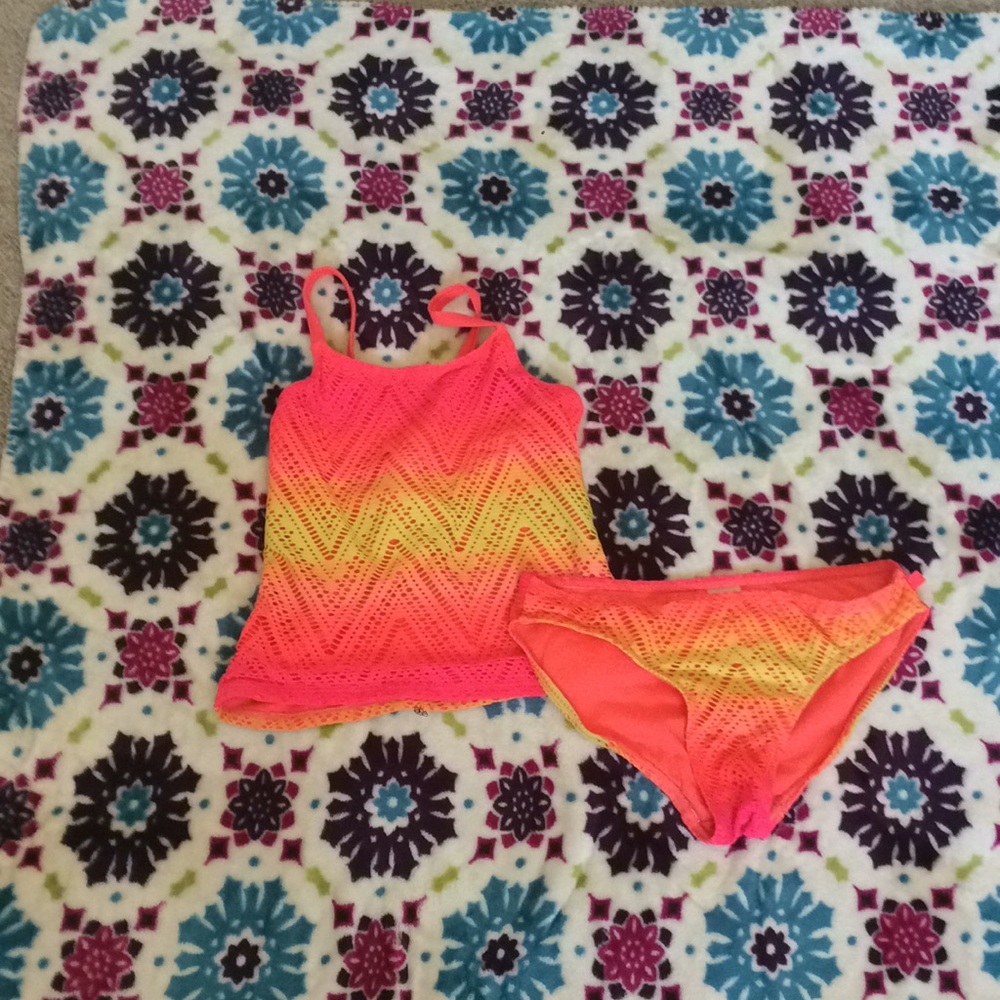 Bikini tops and bottoms.